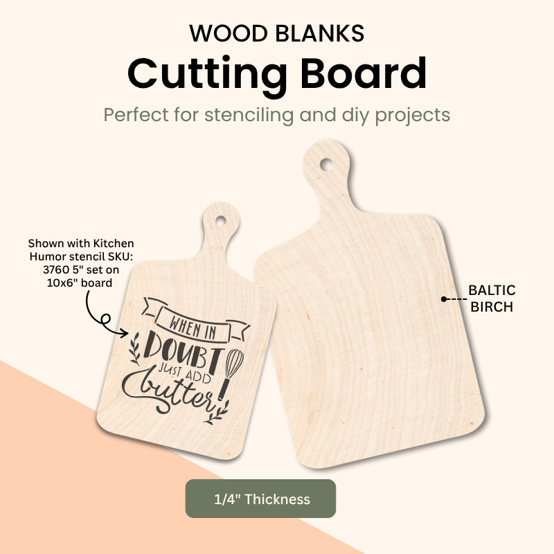 Cutting board laser cut wood shape – WallCutz