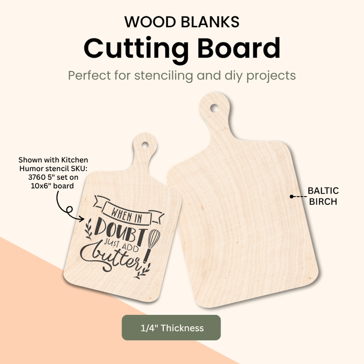 Cutting board laser cut wood shape – WallCutz