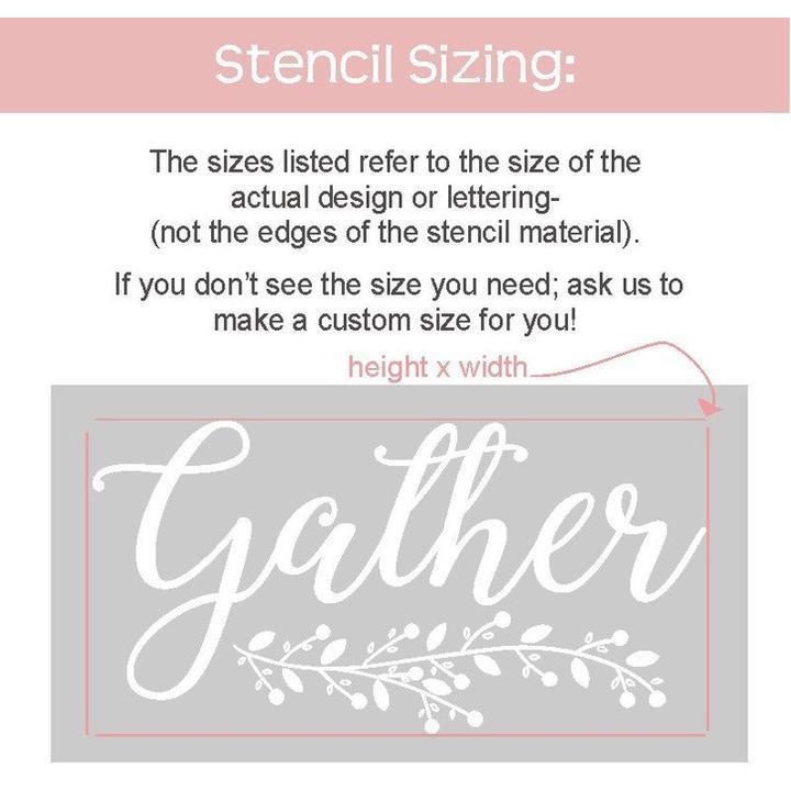 WallCutz  Gingerbead Baking Co / Reusable stencil Stencil