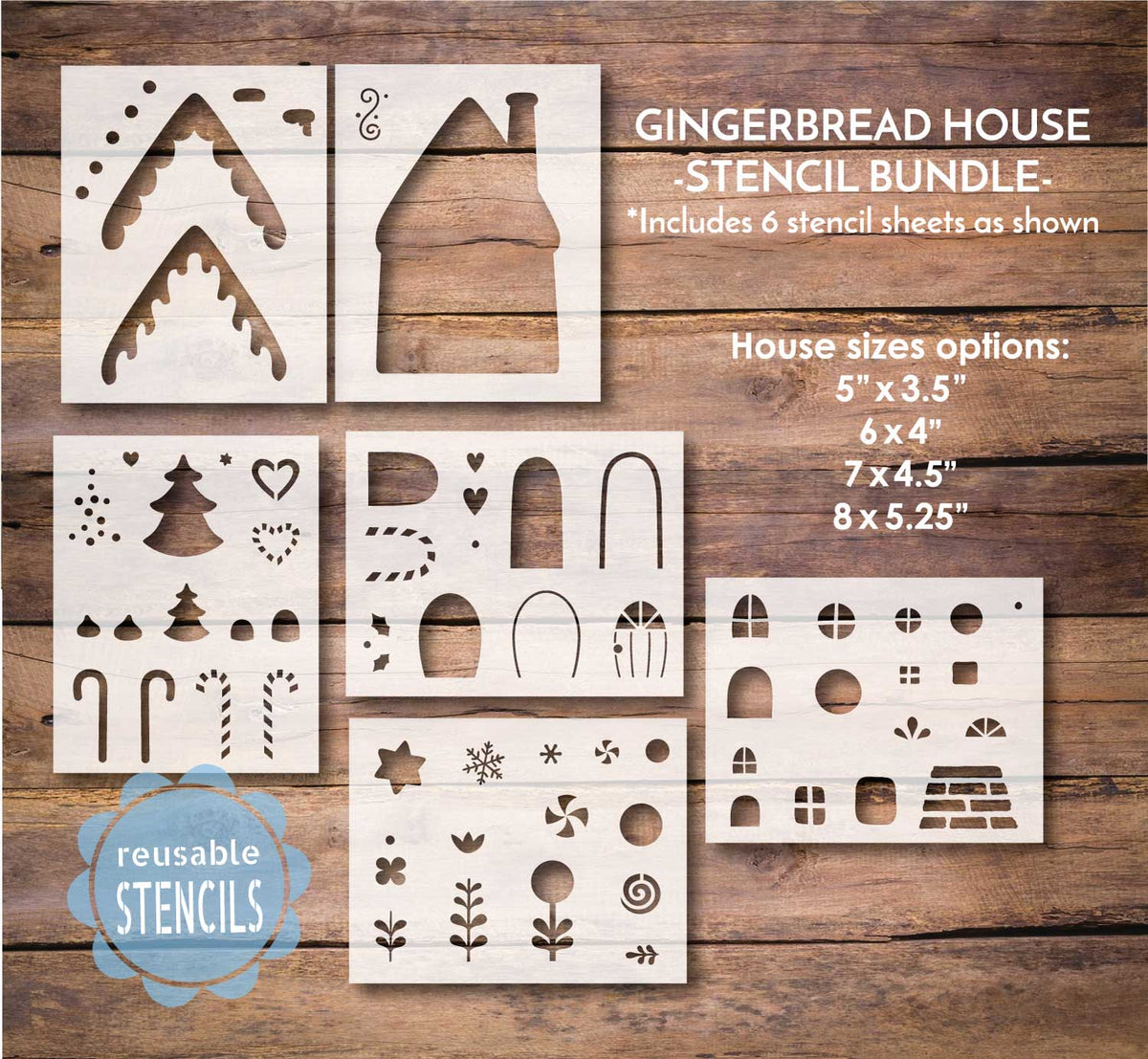 Gingerbread House / Stencil Bundle| WallCutz Crafts
