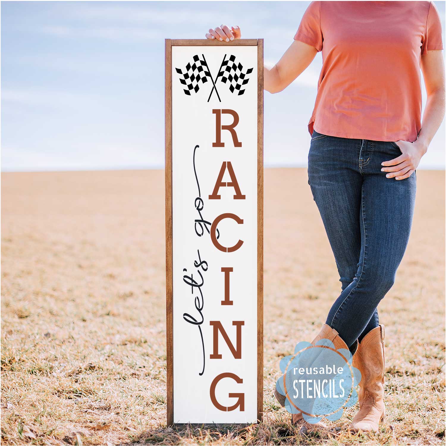 Let's Go Racing / Porch Stencil – WallCutz Crafts