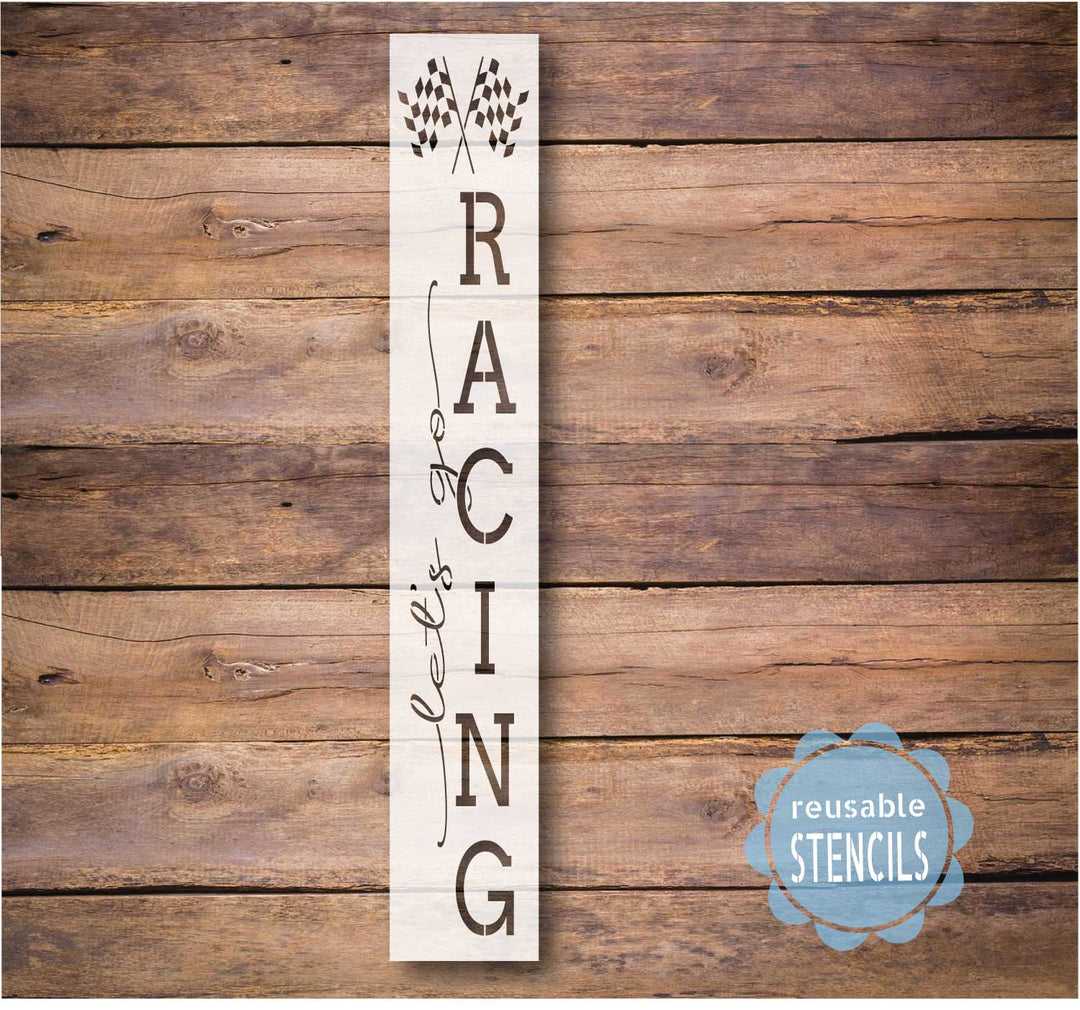 Let's Go Racing / Porch Stencil – WallCutz Crafts