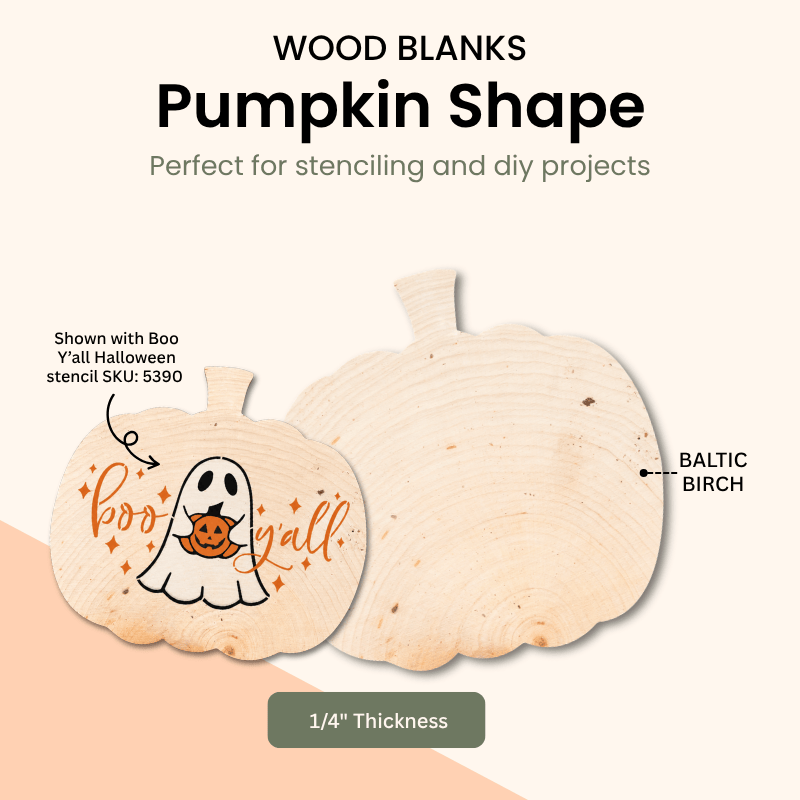 Pumpkin shape wood cut-out – WallCutz