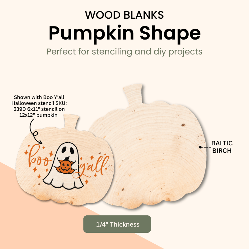 Pumpkin shape wood cut-out – WallCutz