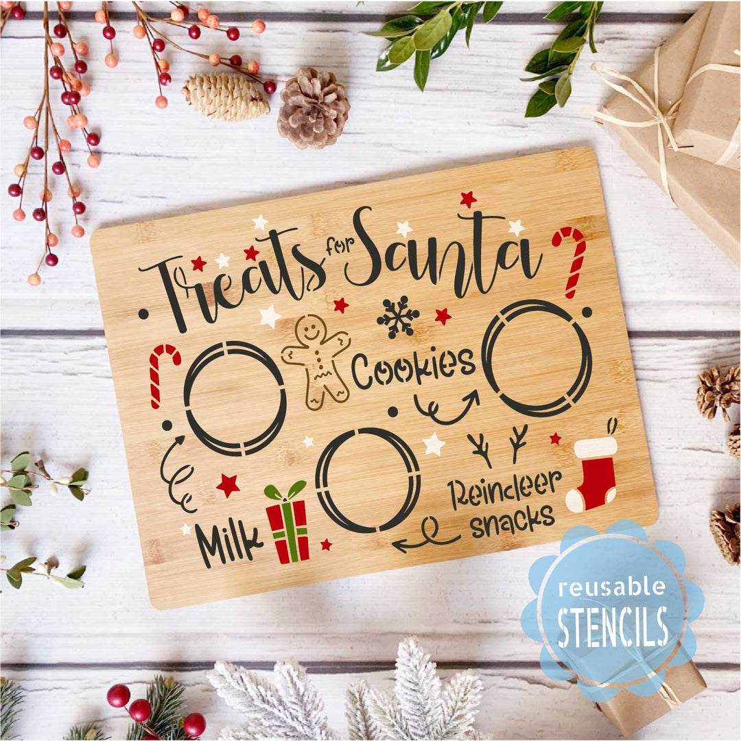 WallCutz  Treats for Santa / Reusable Stencil Stencil