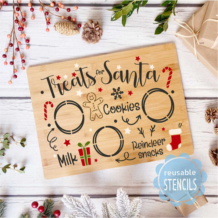 WallCutz  Treats for Santa / Reusable Stencil Stencil