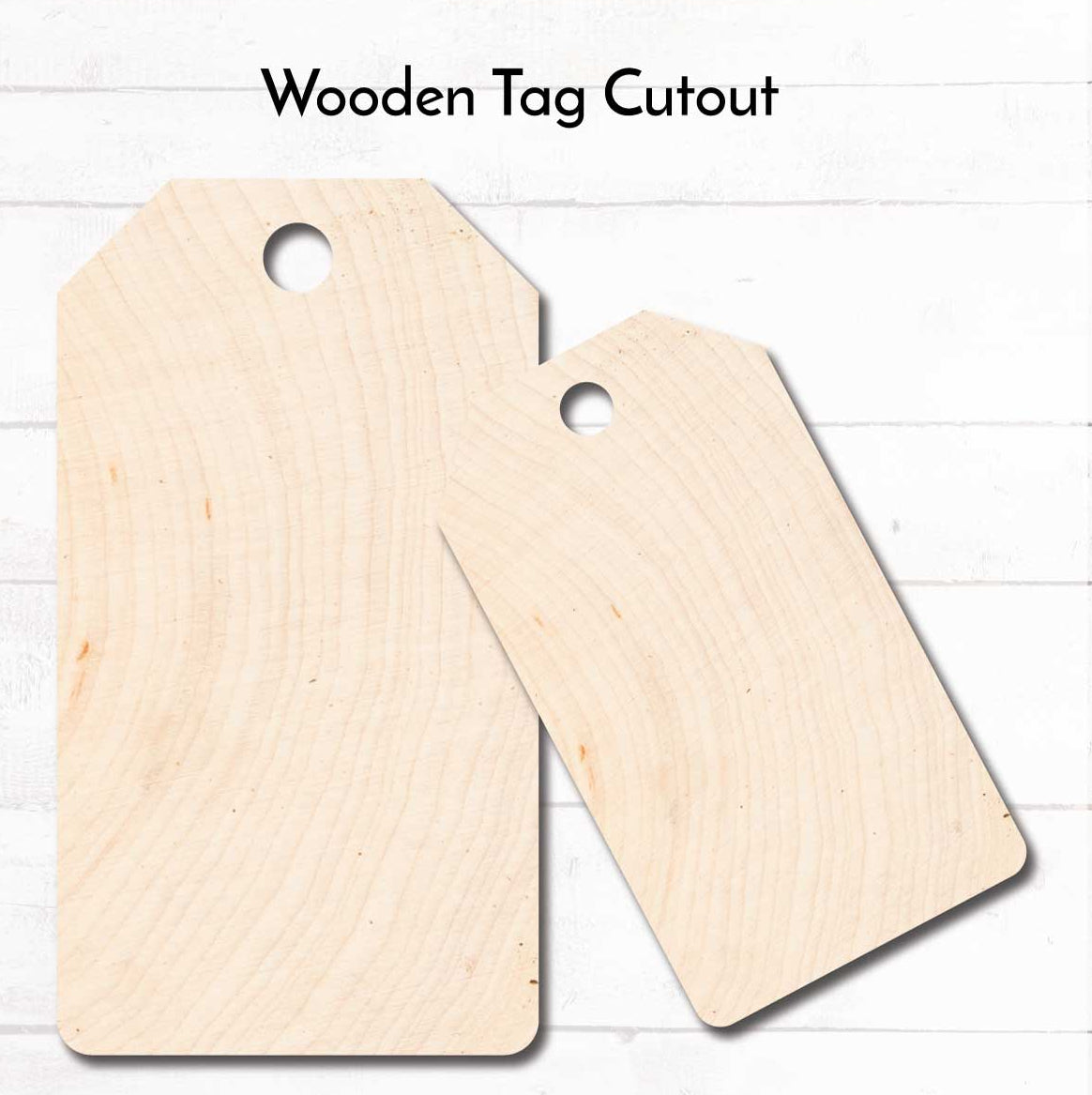 WallCutz  Wooden Tags / Wood Shapes Wood Kit 1/4 inch baltic birch