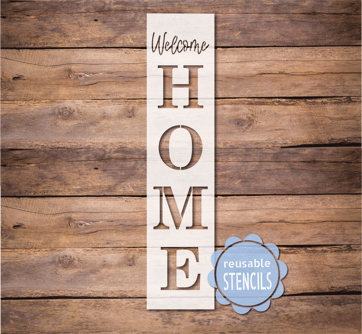 WallCutz  Welcome Home / Reusable Stencil Stencil