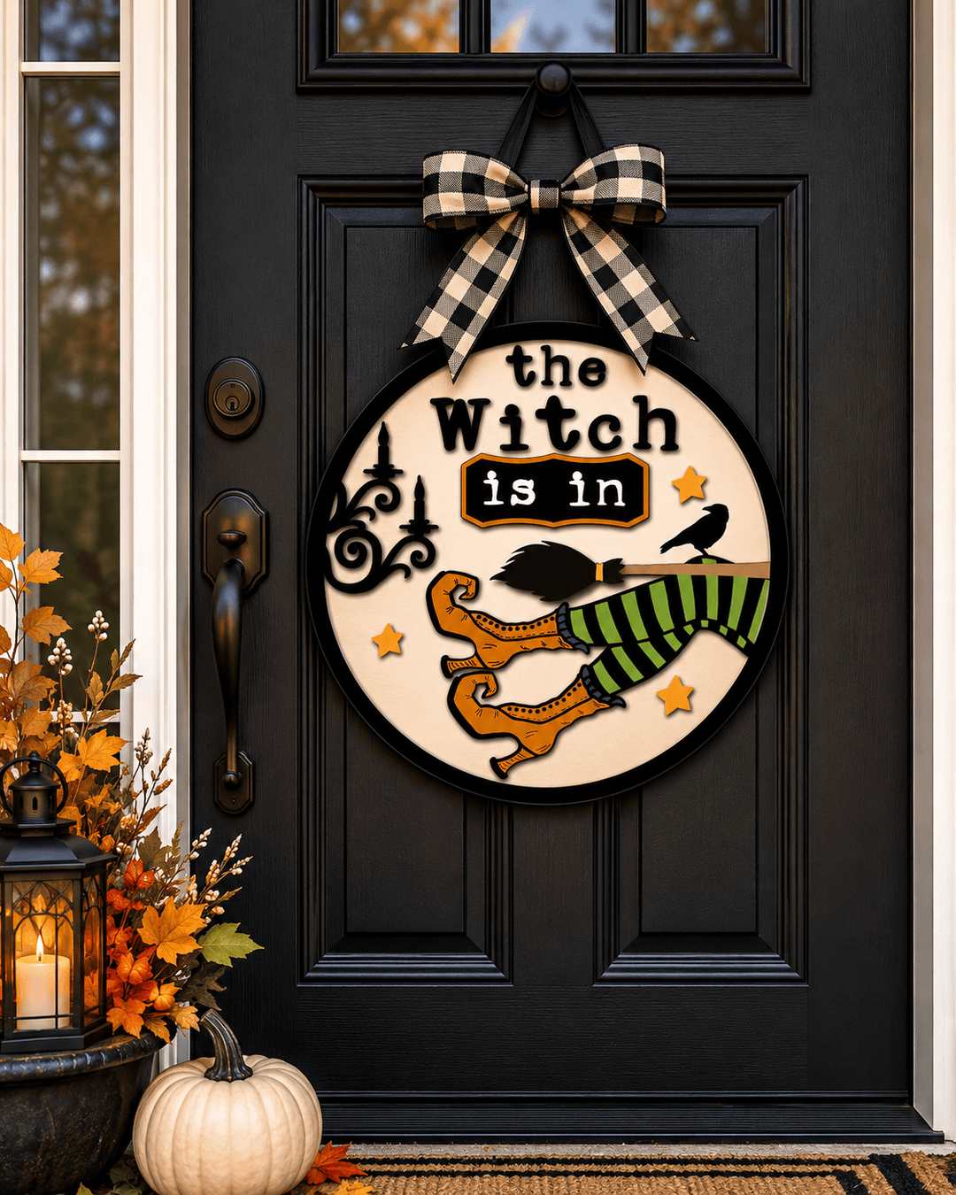 The Witch Is In Halloween Door Hanger Kit