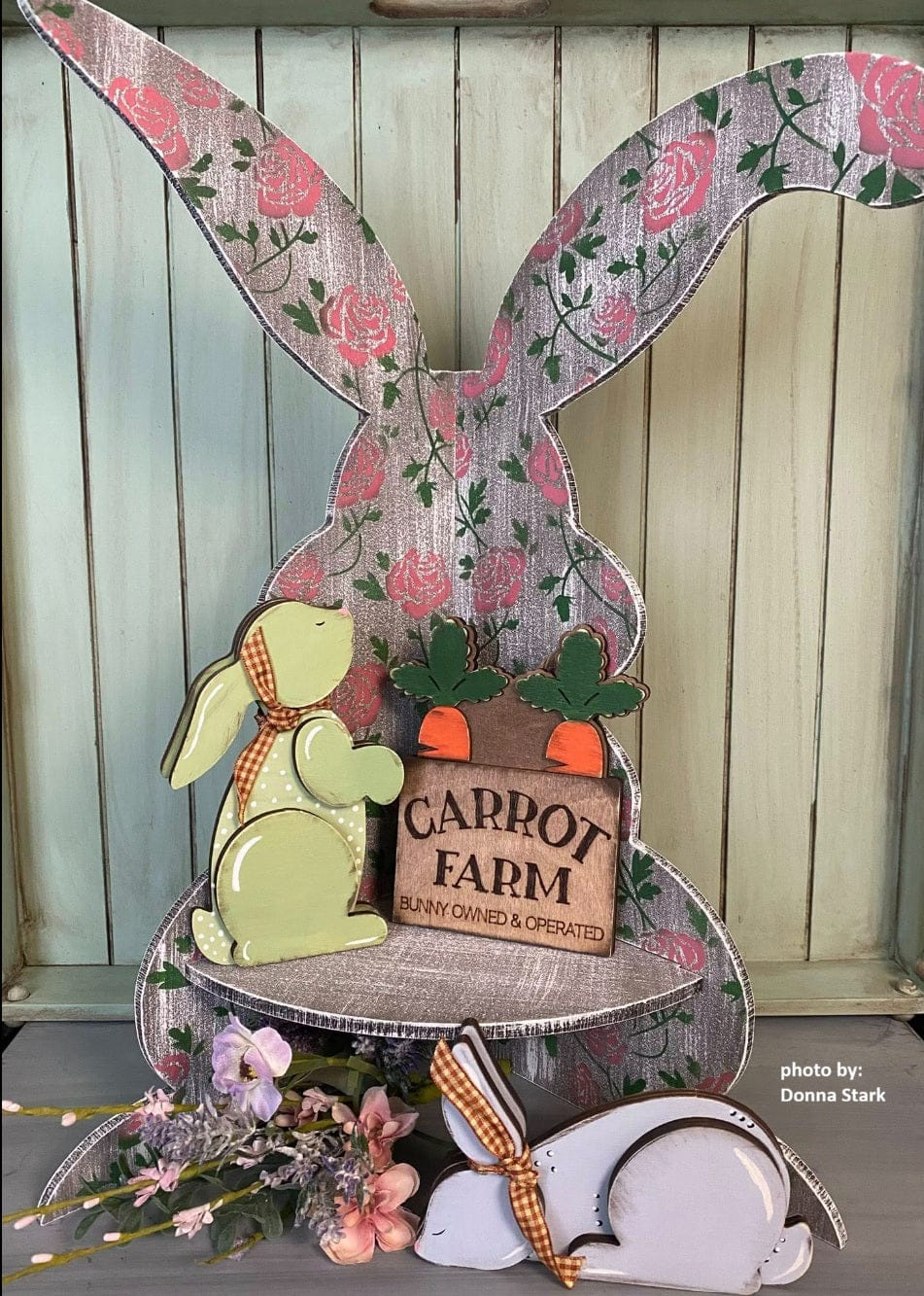 WallCutz  Wood Bunny Shelf / Easter Project Kit Wood Kit