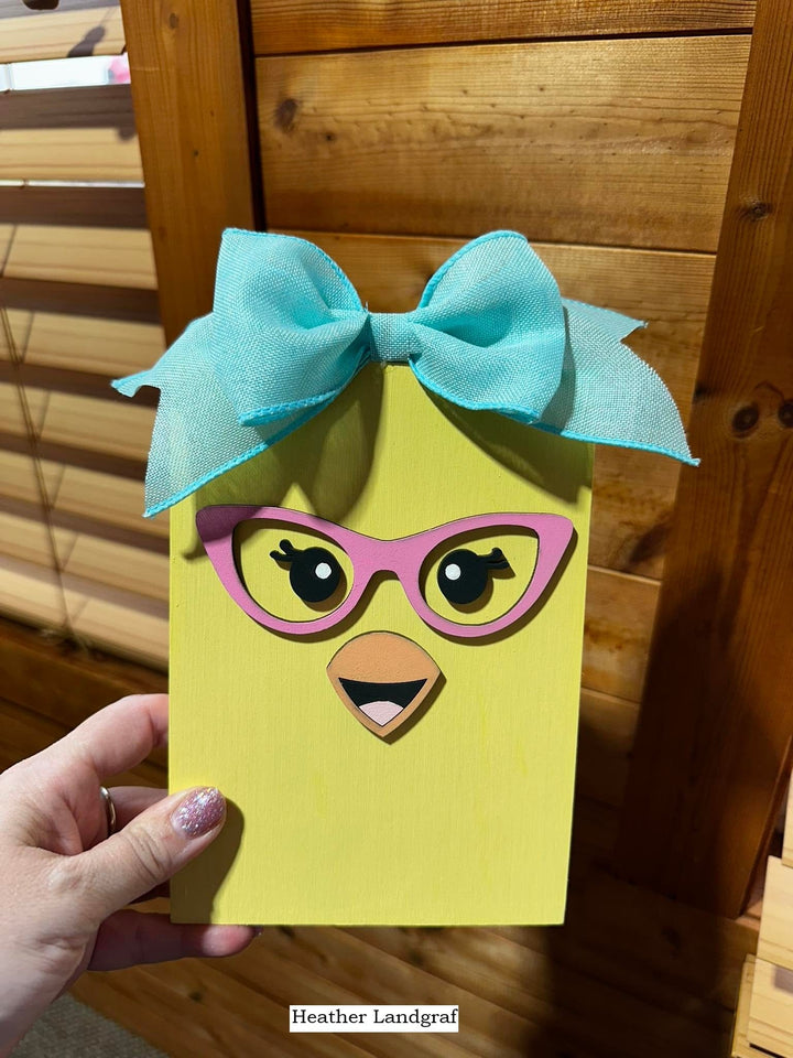 WallCutz  Wood Cut-Outs / Easter Chick Faces Wood Kit