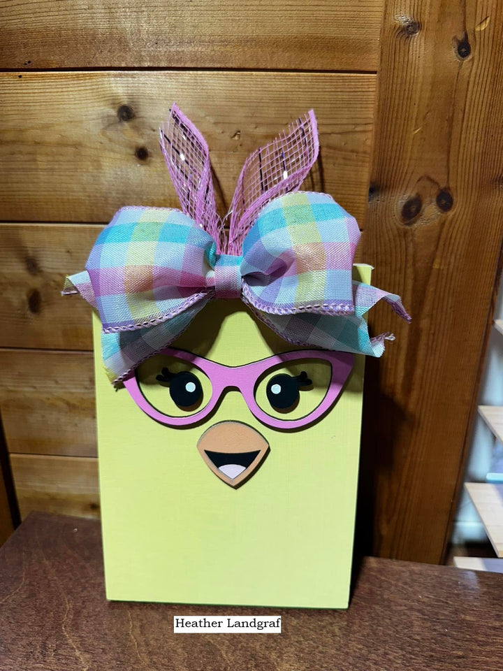 WallCutz  Wood Cut-Outs / Easter Chick Faces Wood Kit