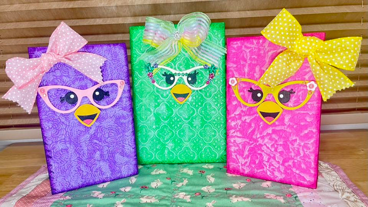 WallCutz  Wood Cut-Outs / Easter Chick Faces Wood Kit