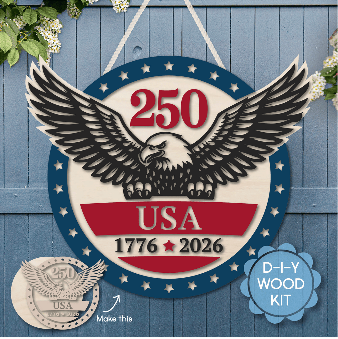 WallCutz  WOOD KIT  / 250 Years of Freedom Wood Kit