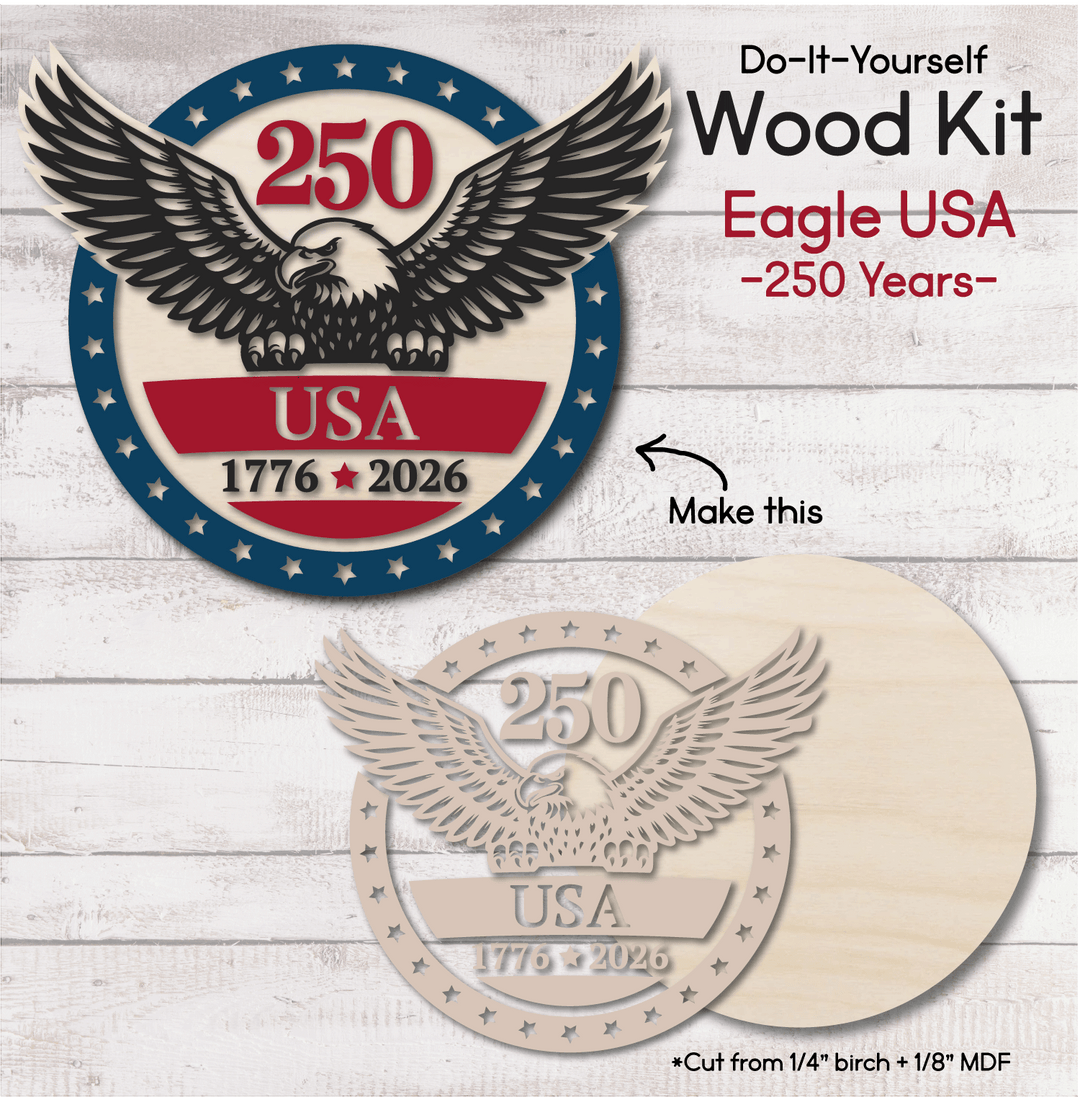 WallCutz  WOOD KIT  / 250 Years of Freedom Wood Kit