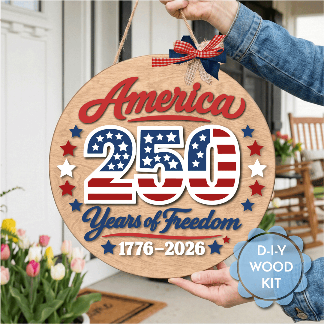 WallCutz  WOOD KIT  / AMERICA 250 Years of Freedom Wood Kit