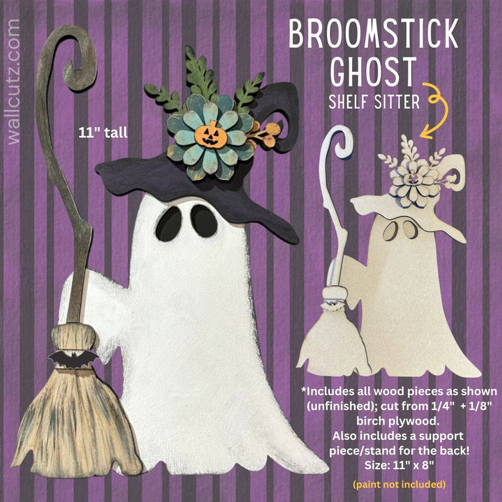 WallCutz  Wood Kit / Broomstick Ghost / Shelf Sitter Wood Kit