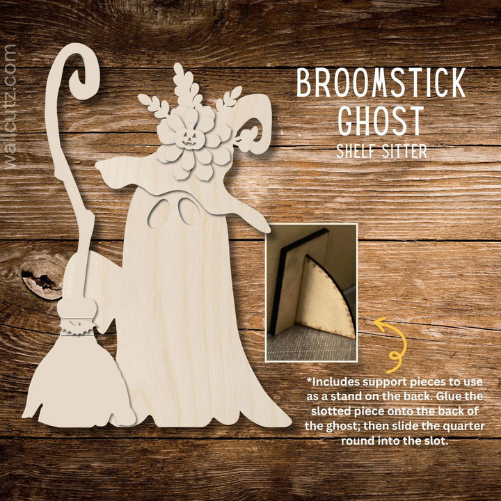WallCutz  Wood Kit / Broomstick Ghost / Shelf Sitter Wood Kit