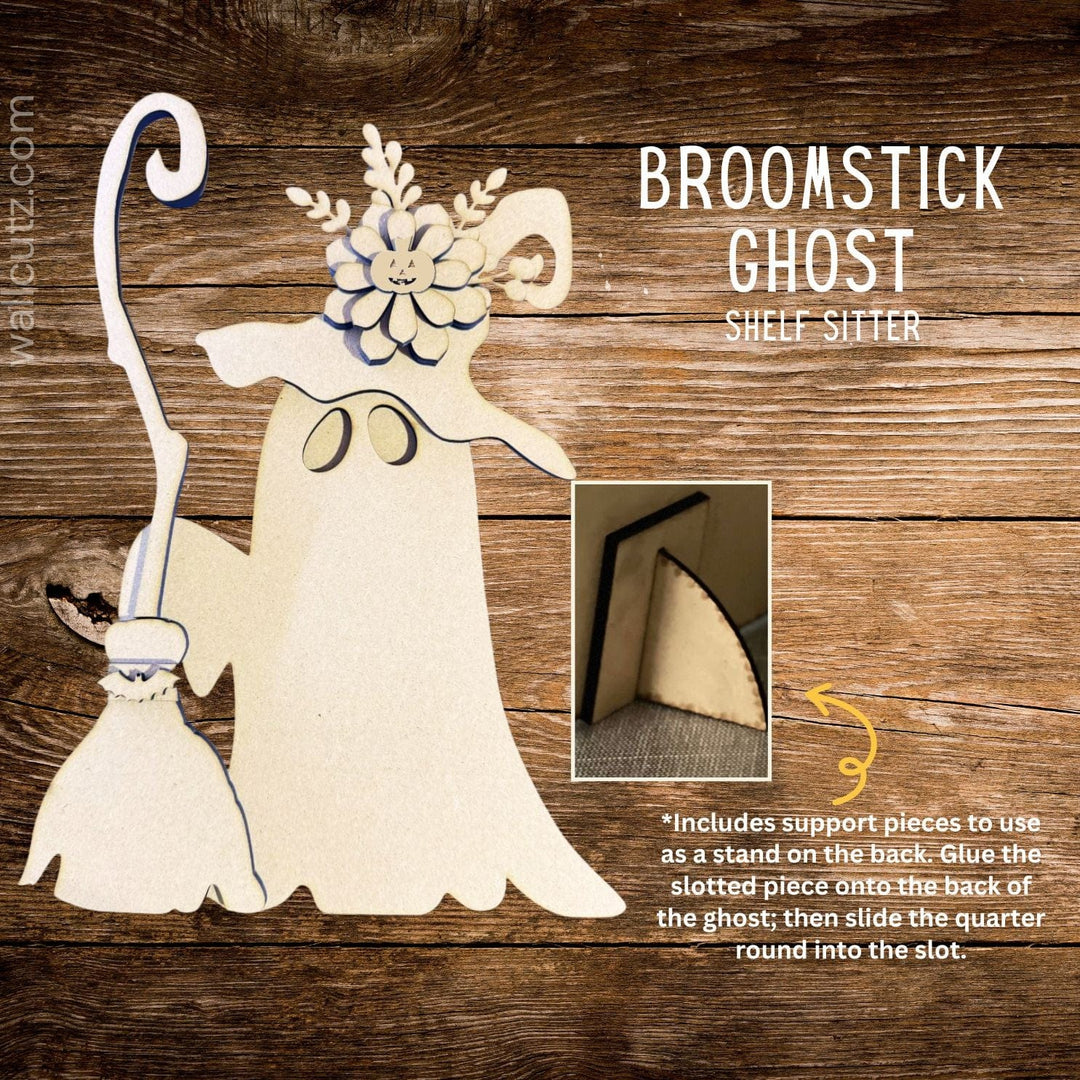 WallCutz  Wood Kit / Broomstick Ghost / Shelf Sitter Wood Kit