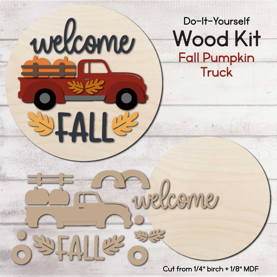 WallCutz  WOOD KIT / Fall Truck Wood Kit