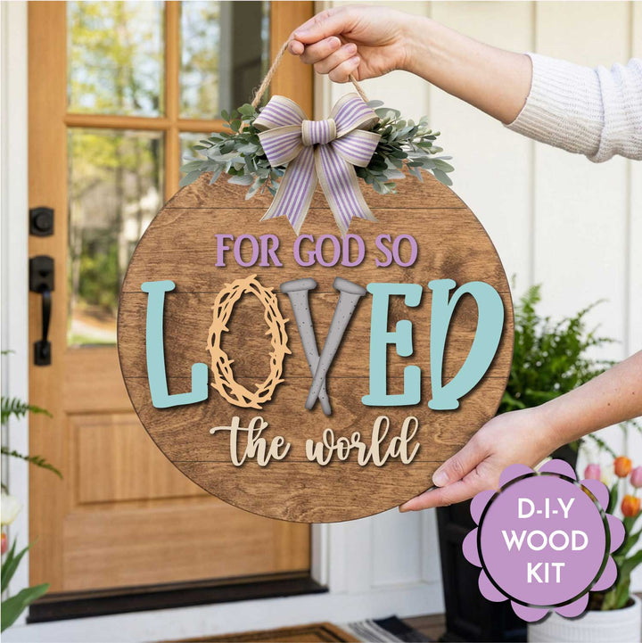 WallCutz  WOOD KIT  / For God So Loved The World Wood Kit