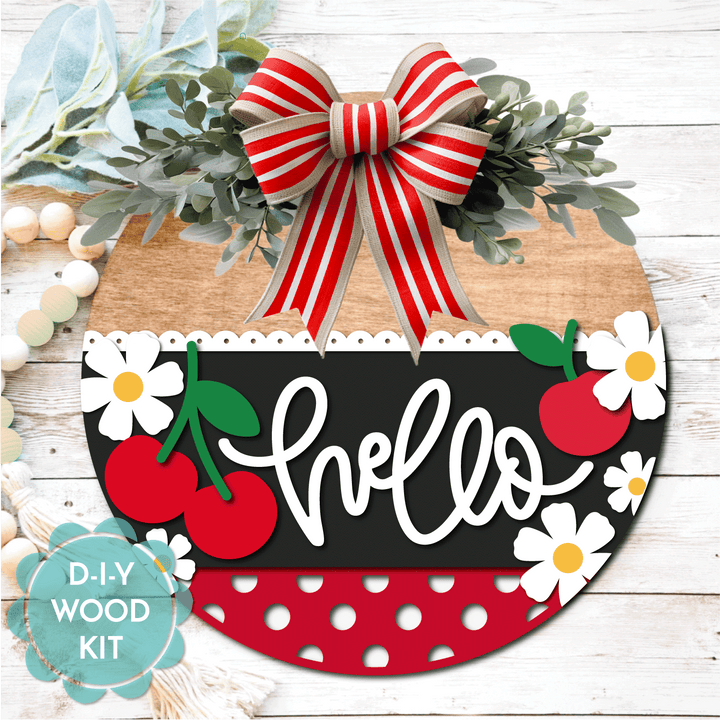 WallCutz  WOOD KIT  / Hello Cherries Wood Kit