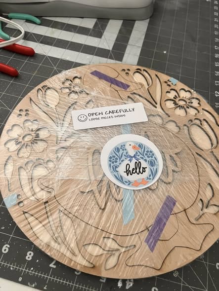WallCutz  WOOD KIT  / Hello Duck Door Hanger Wood Kit