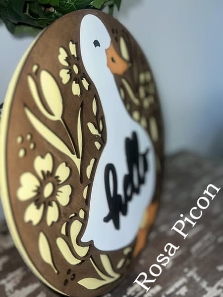 WallCutz  WOOD KIT  / Hello Duck Door Hanger Wood Kit