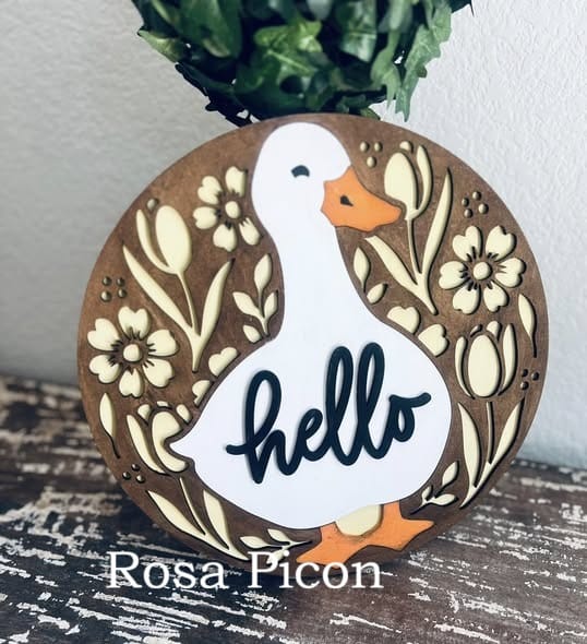WallCutz  WOOD KIT  / Hello Duck Door Hanger Wood Kit