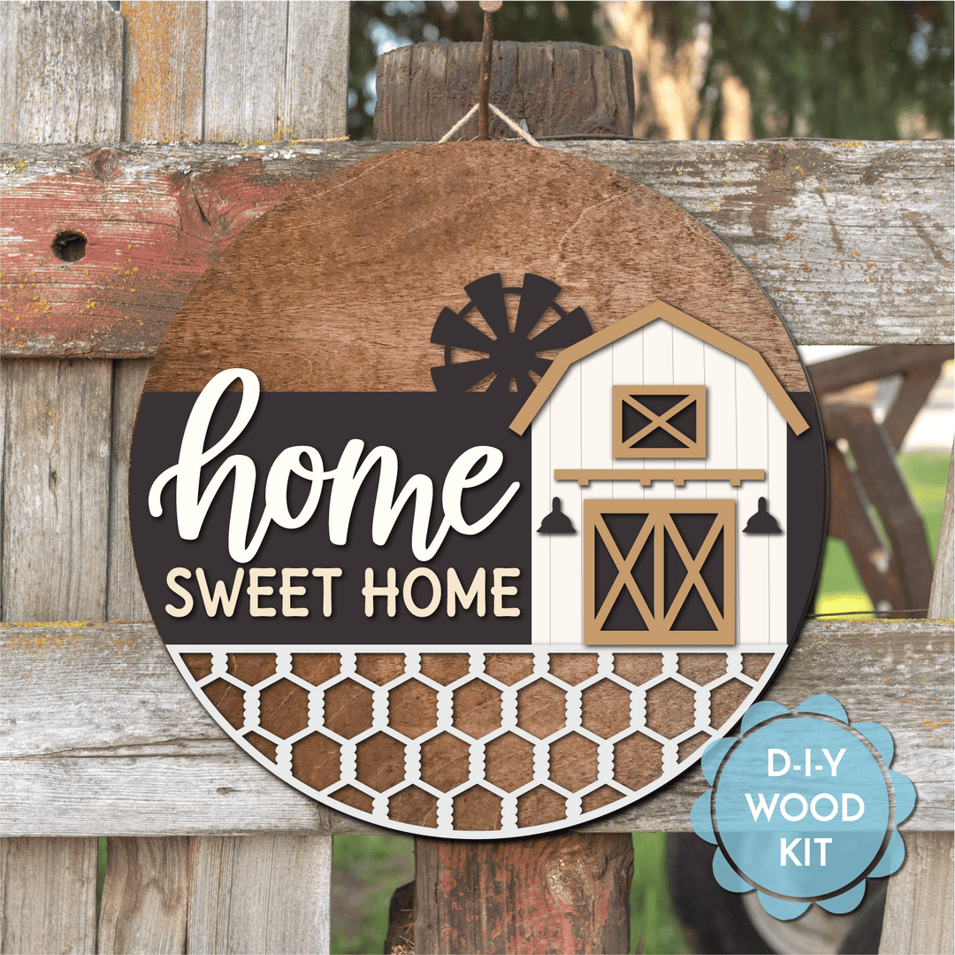 WallCutz  WOOD KIT / Home Sweet Farmhouse Wood Kit