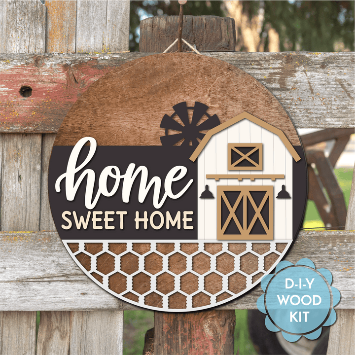 WallCutz  WOOD KIT / Home Sweet Farmhouse Wood Kit