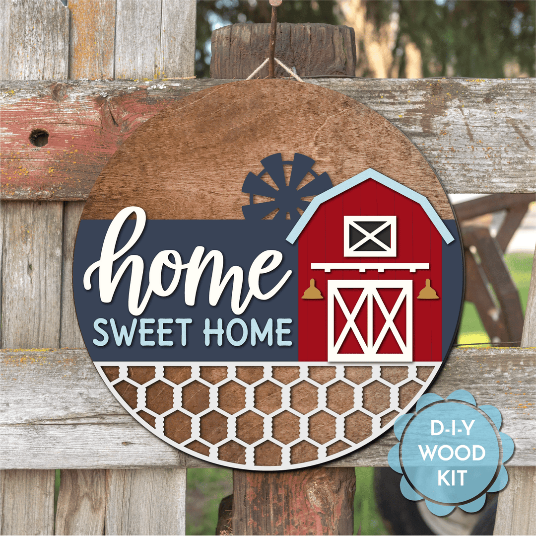 WallCutz  WOOD KIT / Home Sweet Farmhouse Wood Kit