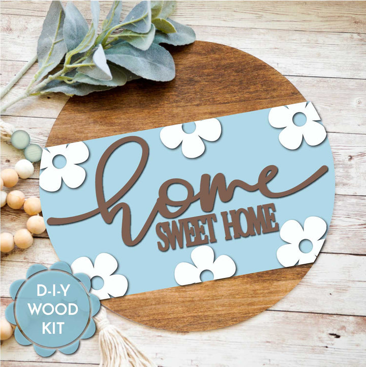 WallCutz  WOOD KIT  / Home Sweet Home Daisy Wood Kit