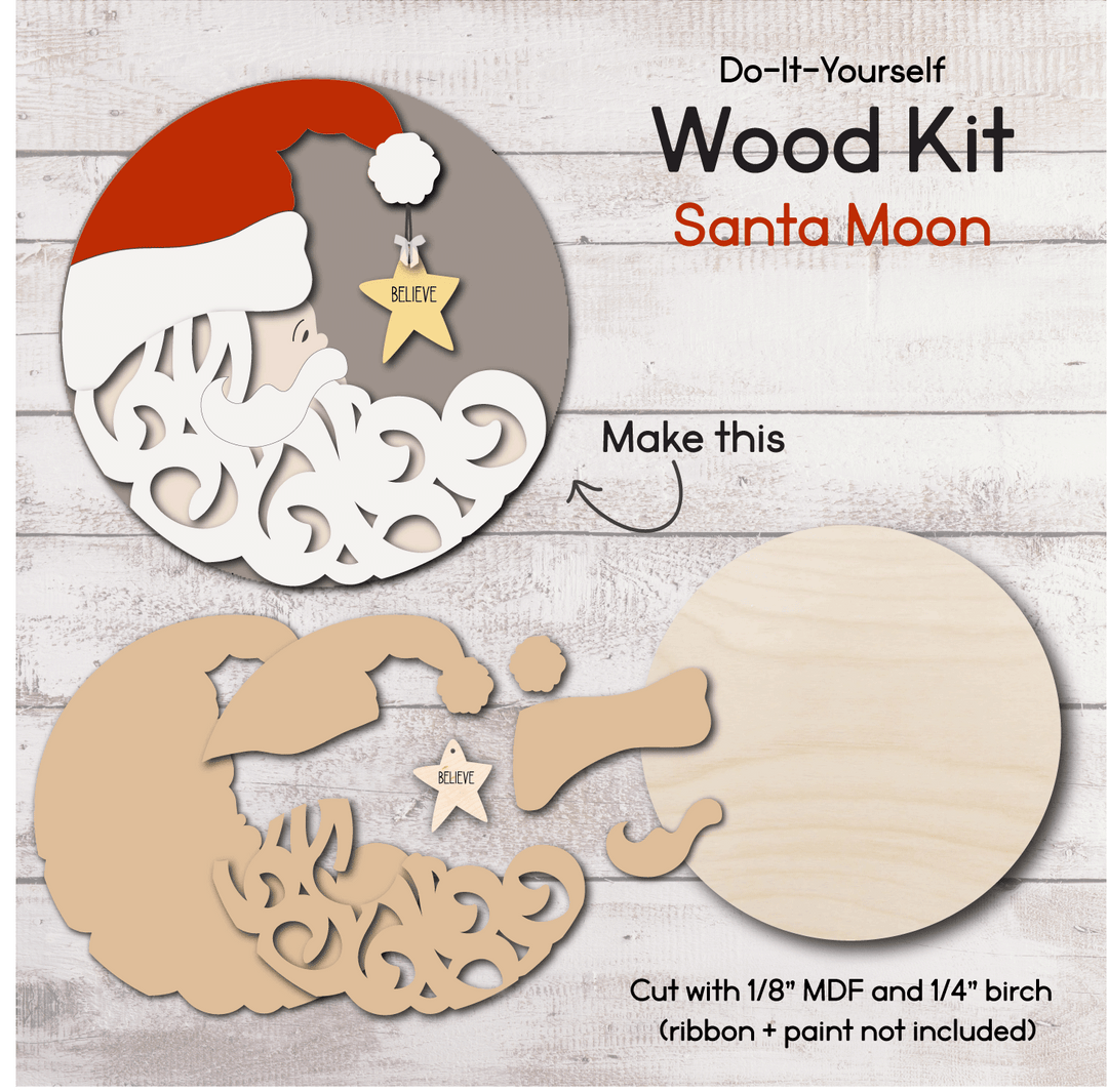 WallCutz  WOOD KIT / Old Santa Moon Wood Kit