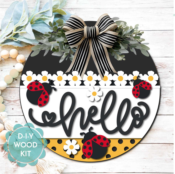 WallCutz  WOOD KIT  / Polka Dot Ladybugs Wood Kit