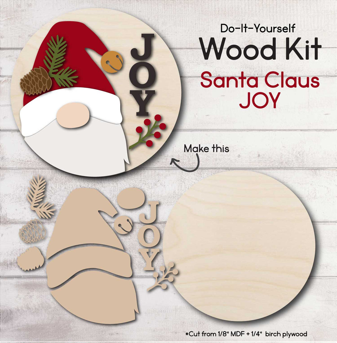 WallCutz  WOOD KIT / Santa JOY Wood Kit