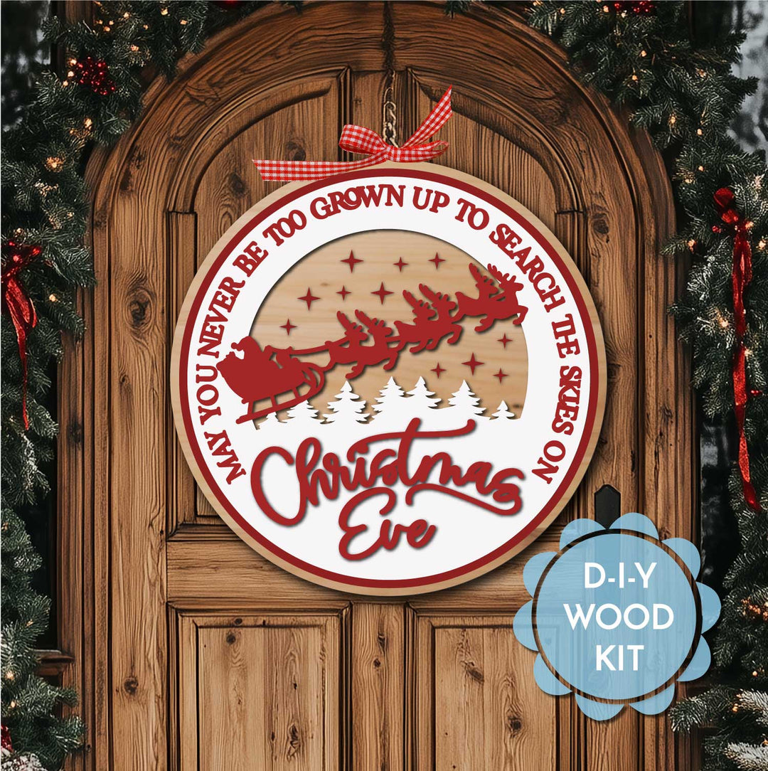 WallCutz  WOOD KIT  / Search The Skies on Christmas Eve Wood Kit