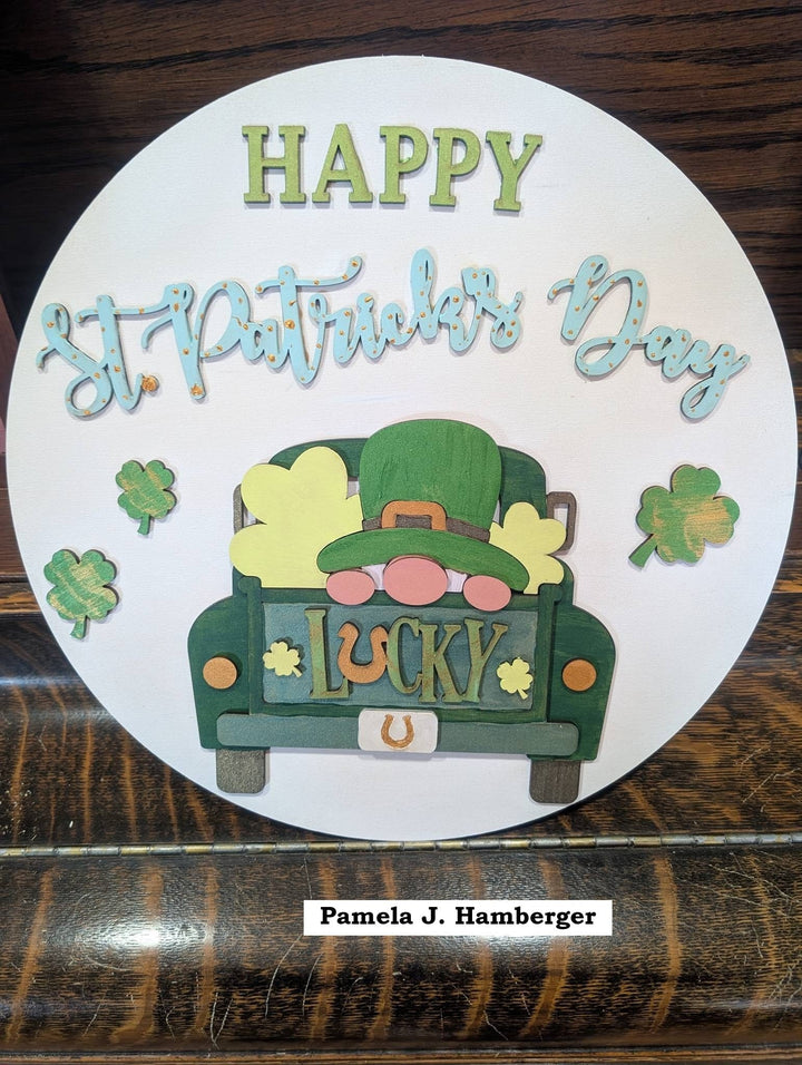 WallCutz  WOOD KIT / St. Patricks Day Truck Wood Kit