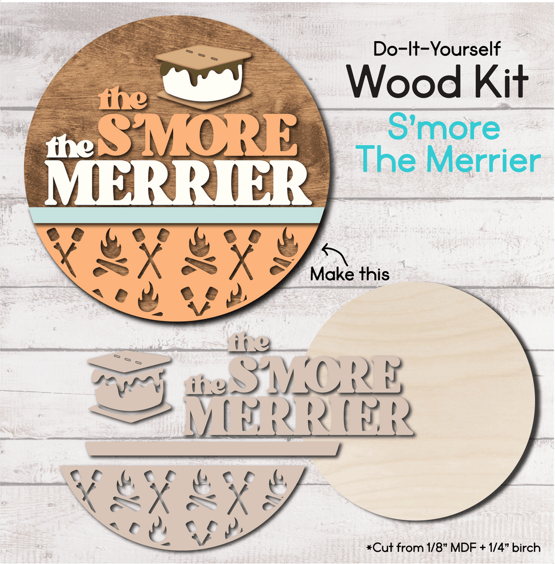 WallCutz  WOOD KIT / The S'more the Merrier Wood Kit