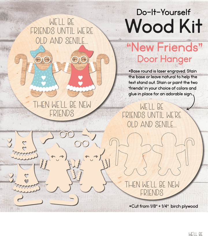 WallCutz  WOOD KIT  / Then We'll Be New Friends Wood Kit