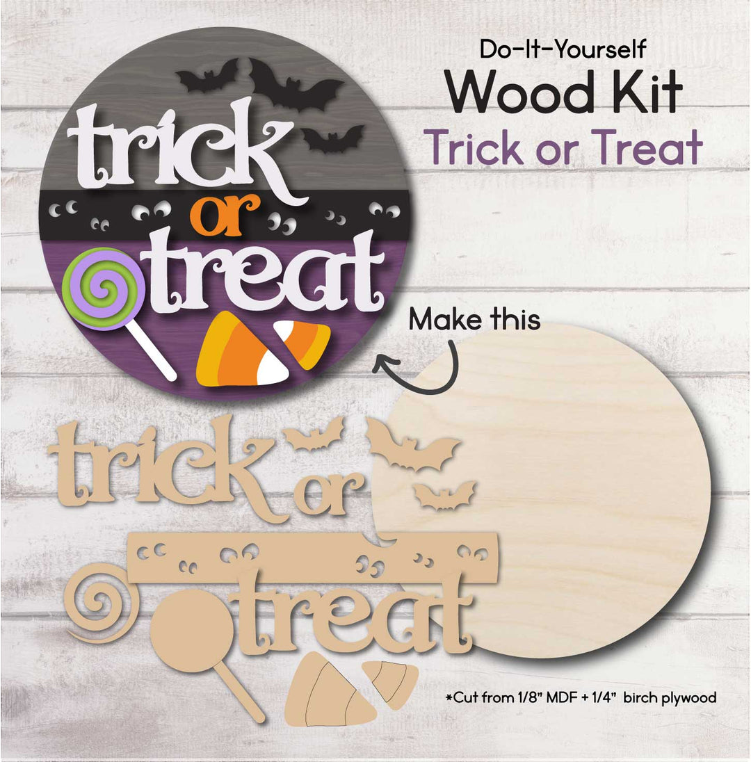 WallCutz  WOOD KIT / Trick or Treat Wood Kit