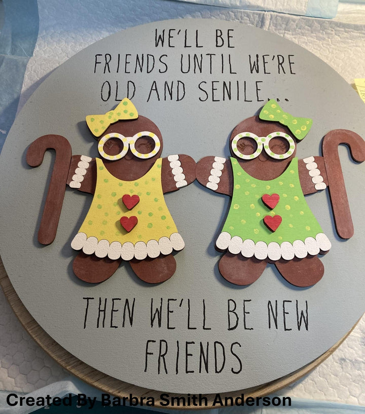 WallCutz  Wood Ornament Kit / We'll Be Friends Wood Kit