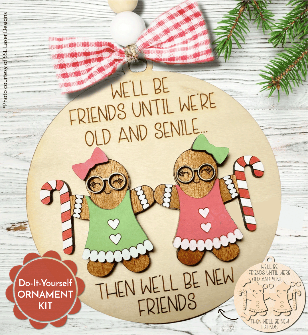 WallCutz  Wood Ornament Kit / We'll Be Friends Wood Kit