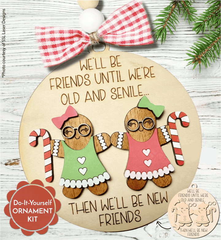 WallCutz  Wood Ornament Kit / We'll Be Friends Wood Kit