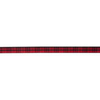 The Ribbon Boutique Hobbies & Creative Arts Red & Black Plaid Ribbon - 5/8"