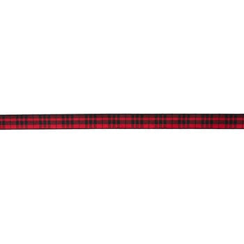 The Ribbon Boutique Hobbies & Creative Arts Red & Black Plaid Ribbon - 5/8"