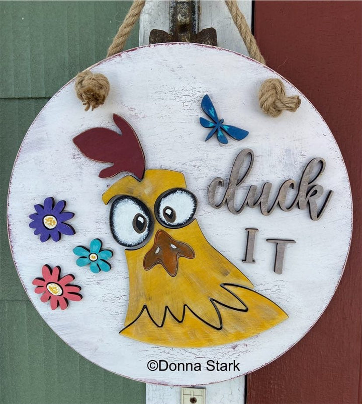WallCutz  WOOD KIT / Cluck It Rooster Wood Kit