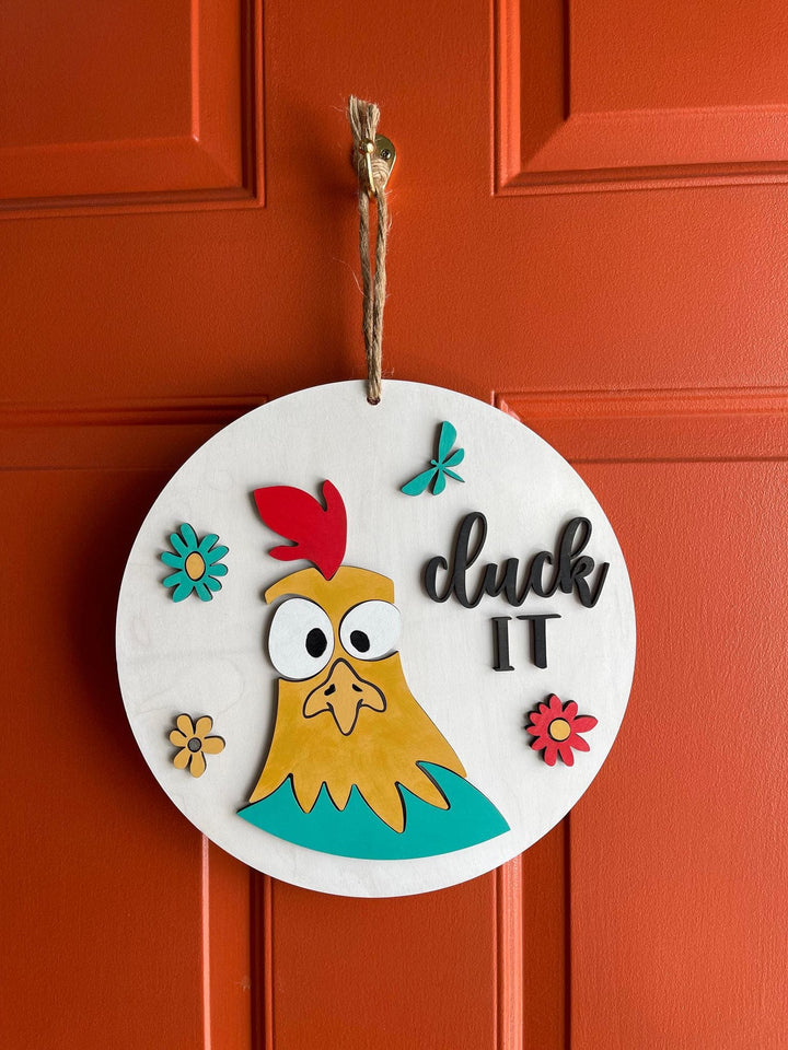 WallCutz  WOOD KIT / Cluck It Rooster Wood Kit