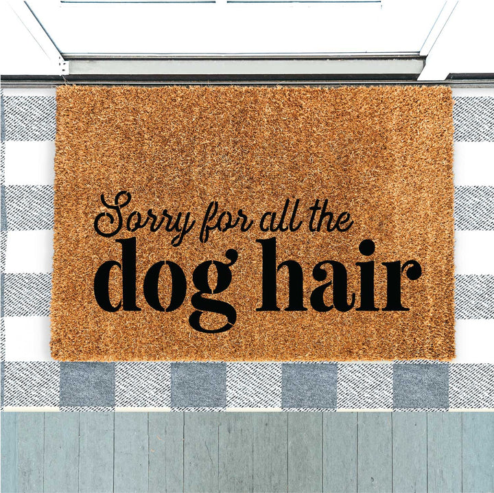 WallCutz  Sorry for Dog Hair / Stencil for Doormat Stencil