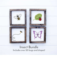 WallCutz reusable stencil Bugs / Insect Stencil Bundle